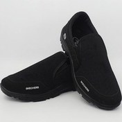 تصویر کفش زنانه راحتی اسکچرز (Skechers) رویه کتان و راشل با زیره PU تزریقی** 