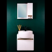 تصویر آینه و روشویی میتکو مدل میلانو کد ۳۷ 