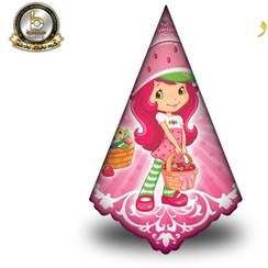 تصویر کلاه تولد تم توت فرنگی 