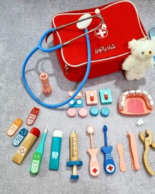 تصویر ست پزشکی چوبی کیفی 