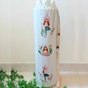 تصویر کاور مت پارچه ای طرح یوگا کاور زیرانداز ورزشی