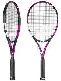 تصویر راکت تنیس مشکی بزرگسالان Boost Aero Pink 260gr 27 GRIP L2 BABOLAT 