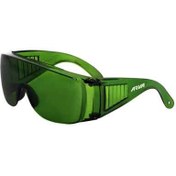 تصویر عینک ایمنی سبز آروا مدل ۸۱۴۲ Arva green safety glasses model 8142