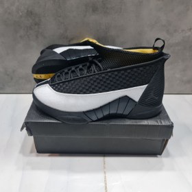 Jordan 15 hotsell black and white