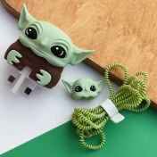 تصویر ست محافظ شارژر 4 تکه برای سامسونگ 25 وات طرح بیبی یودا کد 677 