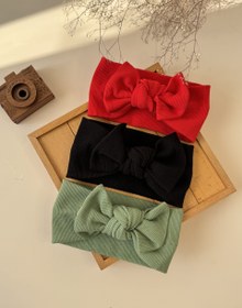 تصویر هدبند تریکو پاپیونی 1982 