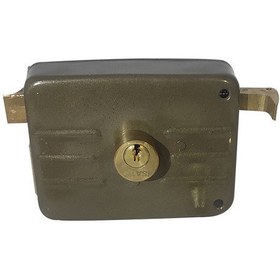 تصویر قفل حیاطی مدل کلید دوشیار کد C2 