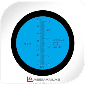 تصویر دستگاه رفرکتومتر 2 کاره الکل سنج و شیرینی سنج چشمی 