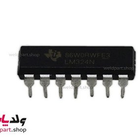 تصویر تراشه آپ امپ LM324 پکیج DIP OP-AMP