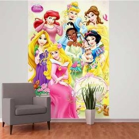تصویر کاغذ ديواري 1وال مدل شاهزاره هاي ديزني ا 1Wall Deco Mural Disney Princess Wallpaper 1Wall Deco Mural Disney Princess Wallpaper