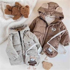 تصویر کاپشن بچگانه طرح خرس 1.5 سال تا 6 سال کد 9930 