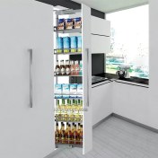 تصویر سوپر ایستاده کمدی ملونی مدل WB1205 آرام بند با کف دایموند 