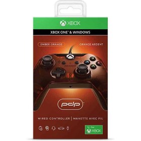 تصویر دسته بازی کنترل مخصوص Xbox One – نارنجی در حد نو PDP wired controller for Xbox One and PC review