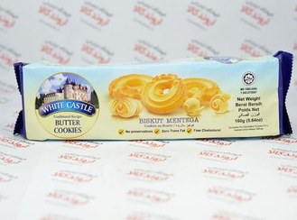 تصویر بیسکوئیت کره ای وایت کستل White Castle مدل Butter Cookies 