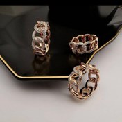 تصویر انگشتر کارتیه نگین دار 