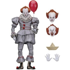 تصویر اکشن فیگور نکا پنی وایز فیلم IT 2017 ا pennywise IT 2017 neca Action figure pennywise IT 2017 neca Action figure