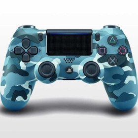 تصویر دسته بازی سونی استتار آبی PS4 Dualshock 4 ا Sony PS4 Dualshock 4 Blue Camouflage Sony PS4 Dualshock 4 Blue Camouflage