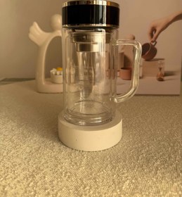 تصویر دمنوش ساز لیوانی دسته دار - مشکی 