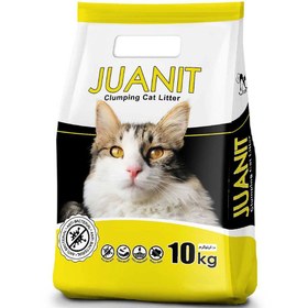 تصویر خاک گربه ژوانیت اسانس لیمو وزن ۷ کیلوگرم Juanit Cat Litter Lemon Scent 7kg