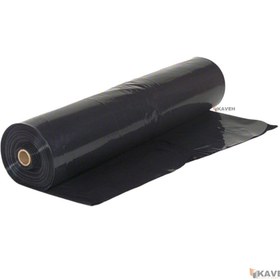تصویر نایلون کشاورزی مشکی با ضخامت ۲۰ میکرون و عرض ۱۱۰ سانتیمتر Black Agricultural Plastic Film with a thickness of 20 microns and a width of 110 cm