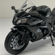 تصویر موتور سنگین کاوازاکی ZX10RR ویلی 1:18 - مشکی Kawasaki ZX10RR