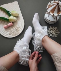 تصویر جوراب توری عروسکی زنانه 