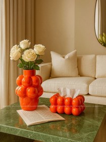 تصویر ست گلدان کاور دستمال 