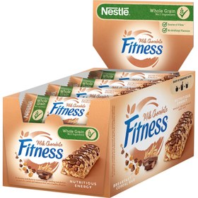 تصویر پروتئين بار رژيمی فيتنس با طعم شکلات شيری (بسته 16 تایی ) Nestlé FITNESS مدل Milk Chocolate Nestlé Fitness milk chocolate cereal bar with vitamins & minerals 16 pieces