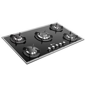 تصویر اجاق گاز شیشه ای ۵ شعله درسا مدل DG2110-5M Dorsa Glass Hob Model DG2110-5M