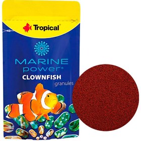 تصویر غذای ماهی آب شور تروپیکال Marine power clownfish granules وزن 15 گرم (ساشه ای ) 