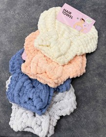 تصویر کلاه حمام حوله ای دولایه درجه یک قواره دار Made in china