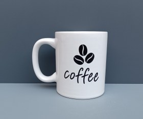 تصویر ماگ طرح coffee مدل استوانه ای بلند