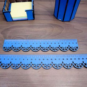 تصویر خط کش دالبری چوبی 