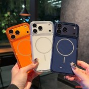 تصویر قاب ژله ای شفاف رنگی برای آیفون 17پرومکس iPhone 17 Promax 