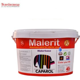 تصویر رنگ اکریلیک سفید نیمه‌براق مالریت کاپارول Caparol Malerit Acrilyc Paint for Interior Uses, Waterbase Low VOC