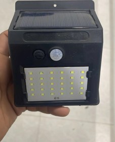 تصویر چراغ دیواری led شارژی سولار سنسور دار فتوسل دار 