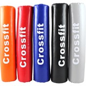 تصویر پد میله هالتر کراس‌فیت تکی - آبی پر رنگ / استاندارد 