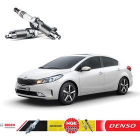 تصویر لیست انواع شمع فابریک کیا سراتو YD Kia Cerato YD Spark Plug