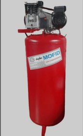 تصویر پمپ باد 250 لیتری دوسیلندر 