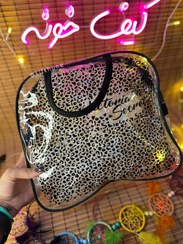 تصویر کیف لوازم بهداشتی مشکی سایز بزرگ - طرح 