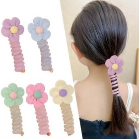 تصویر کش فنری شکوفه رنگی 