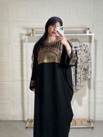 تصویر مانتو مجلسی زنانه عبایی مدل سوسن Elegant Women’s Formal Mantle - BotikNaz