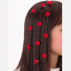 تصویر قفل مو گل رز 