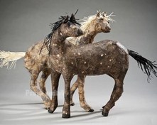 تصویر ساخت مجسمه برنجی به روش ریخته گری دقیق Brass sculpture with precision casting method