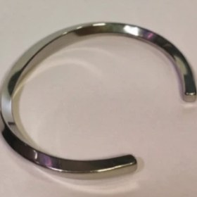 تصویر دستبند بنگل نقره ای 