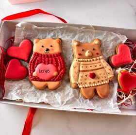 تصویر کوکی های ایسینگ ولنتاینی 