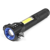 تصویر چراغ قوه چندکاره مدل T6-28 با نور COB و شدت ۸۰ لومن 