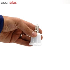 تصویر تبدیل سرپیچ E14 به E27 تبدیل سرپیچ E14 به E27