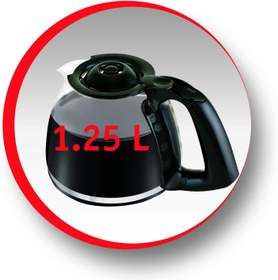 تصویر قهوه جوش مشکی مولینکس مدل MOULINEX COFFE NACHINE SUBITO FG370827 