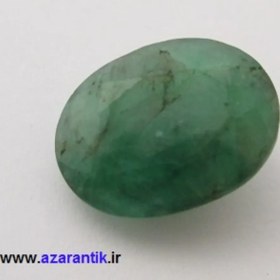 تصویر نگین زمرد معدنی کد 1021 
